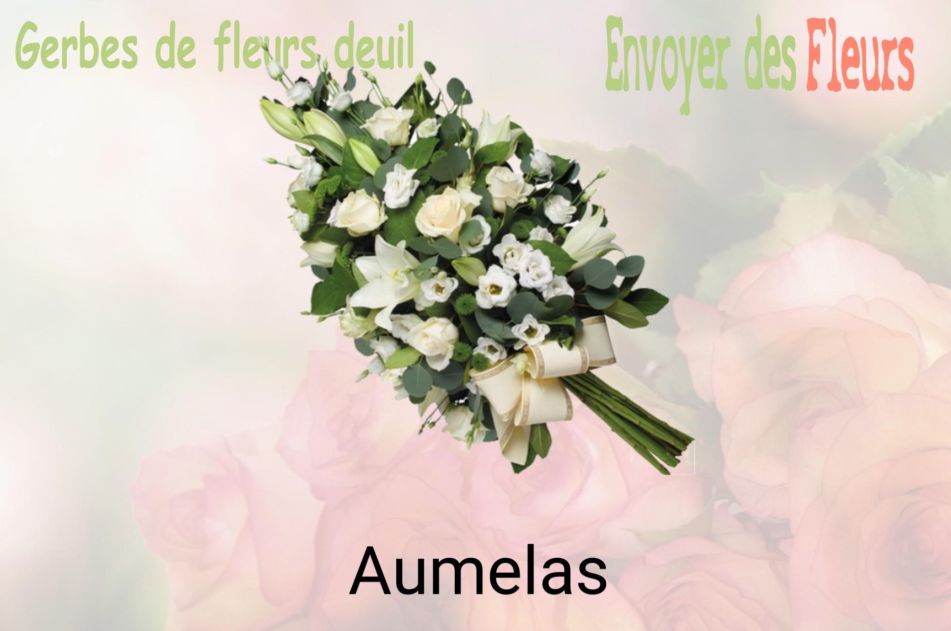 Gerbe de fleurs de deuil livrée à Aumelas